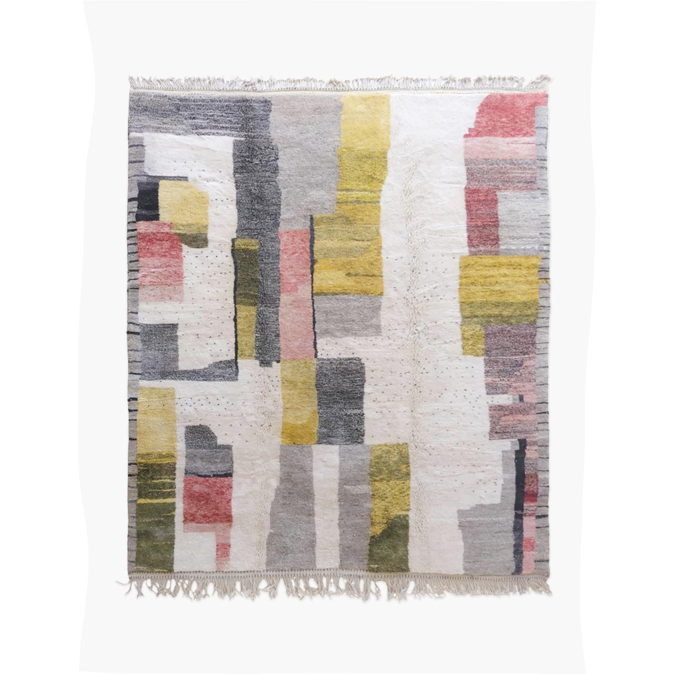 AFK Living vloerkleed Berber - handgemaakt - Wol - 120 cm x 170 cm