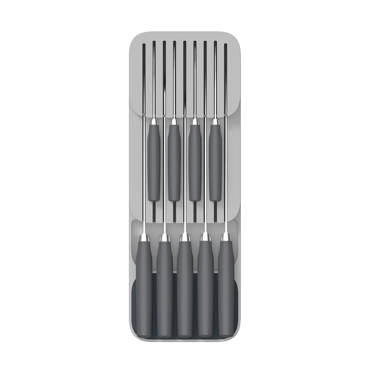 Joseph Joseph - DrawerStore Messer-Ordnungshelfer zweistufig, grau