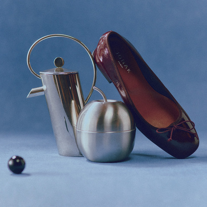 Ballerines à talonsen vernis plissé bordeaux | DYBIL