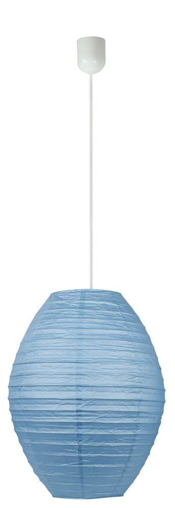 Lampa wisząca biało-niebieska Kokon 1xE27x60W wym: 120x40x40 cm Candellux