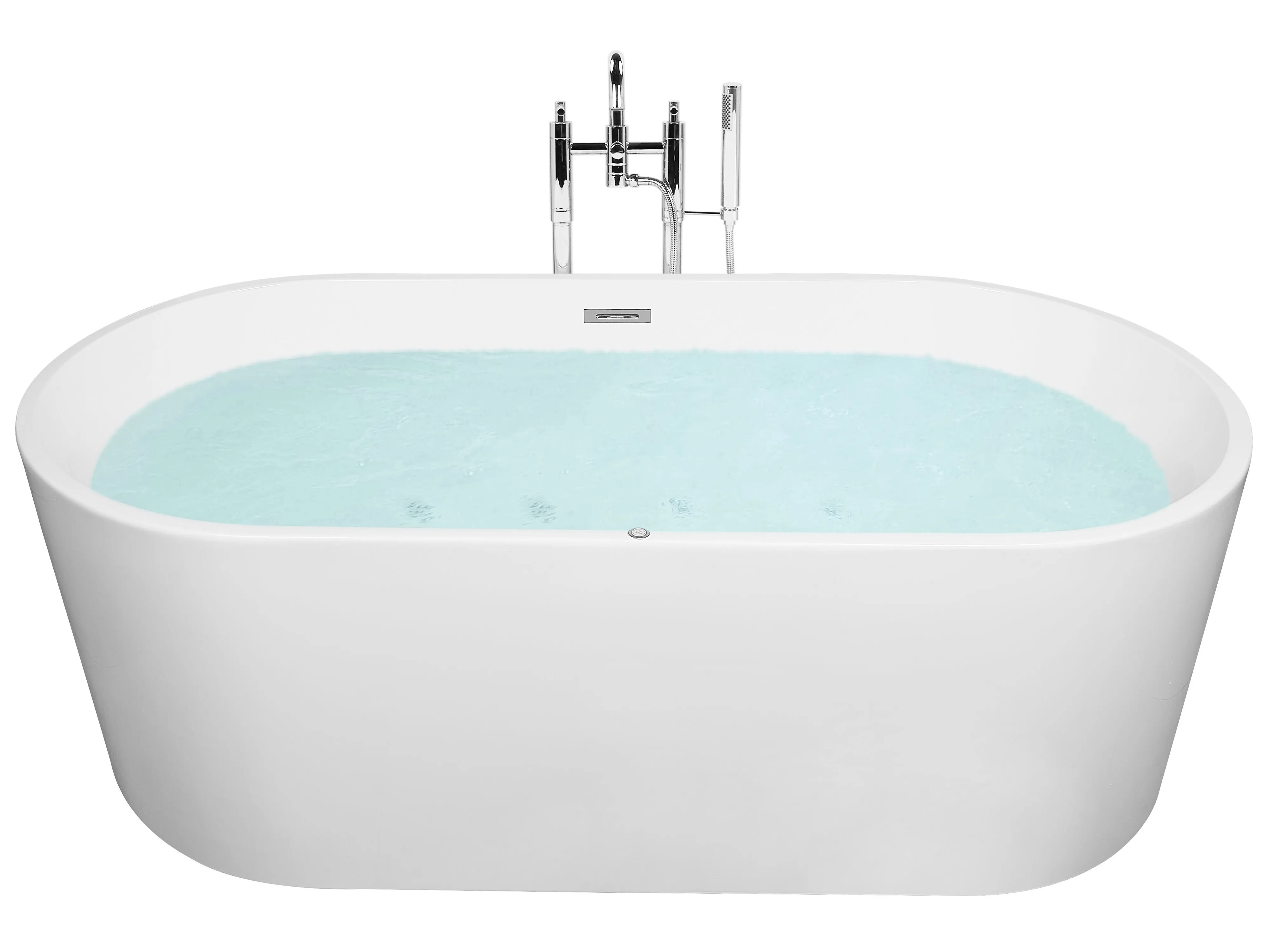 Freestanding Hot Tub with LED HAVANA 1700 x 800 mm White