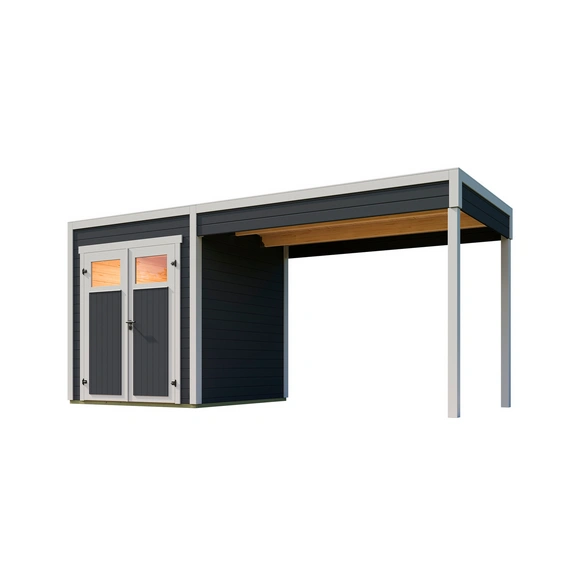Gartenhaus, »Batu«, LxB: 500x400 cm, carbongrau
