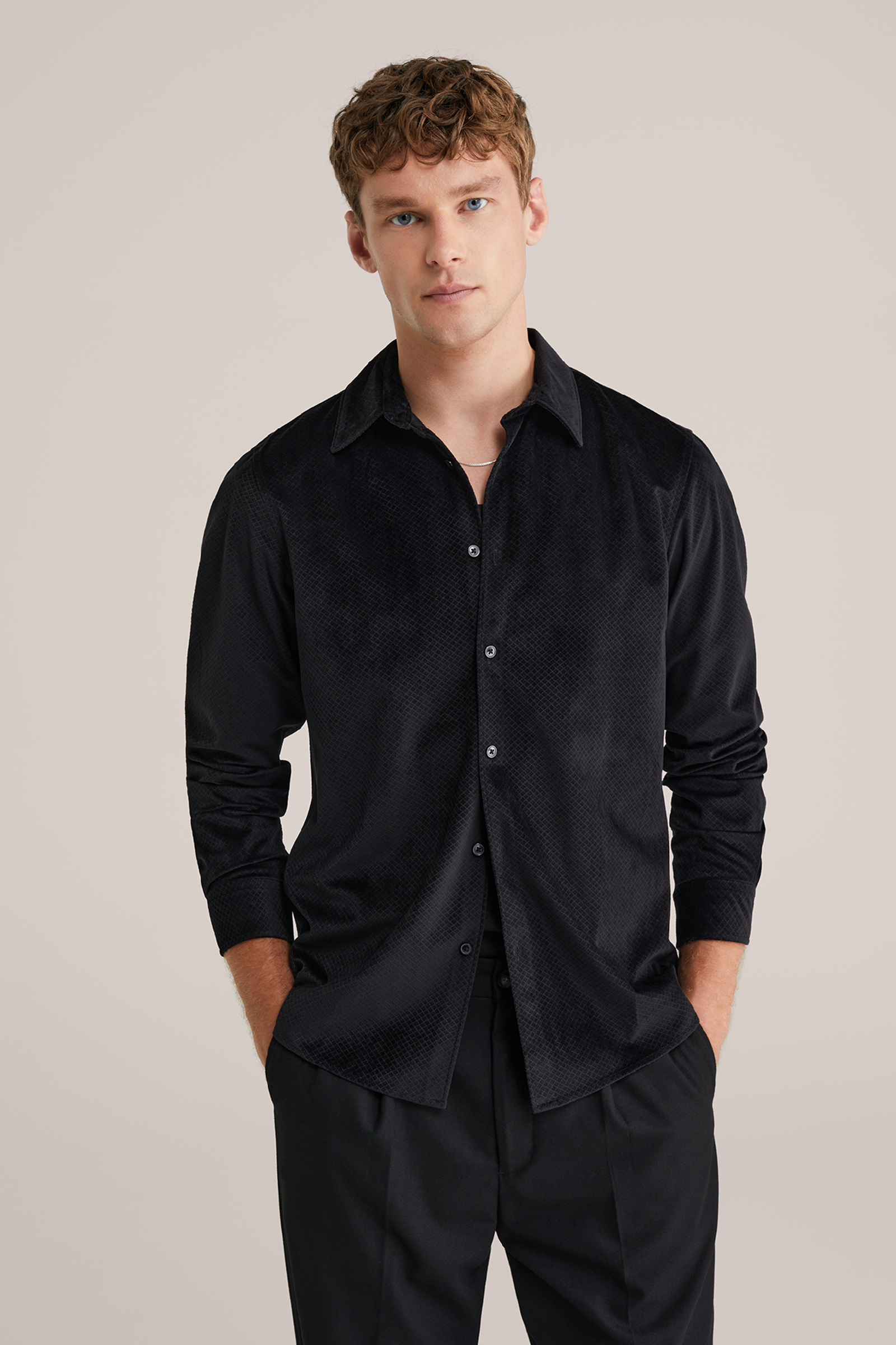 Heren Velvet overhemd