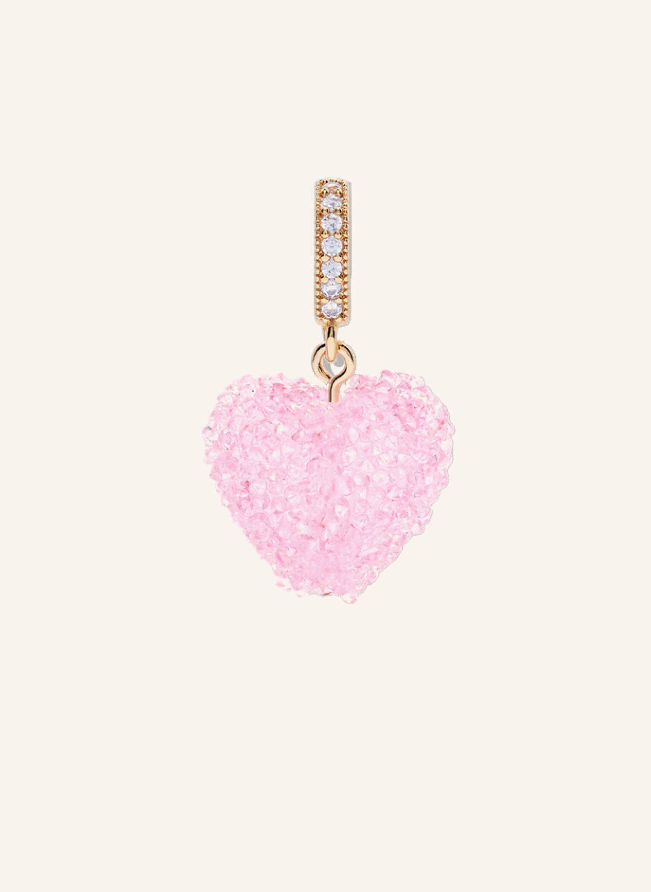 CRYSTAL HAZE Anhänger JELLY HEART BABY PINK by GLAMBOU