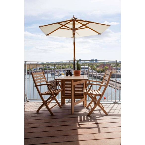 Sonnenschirm, für den Balkon, D 1,8 cm, weiß