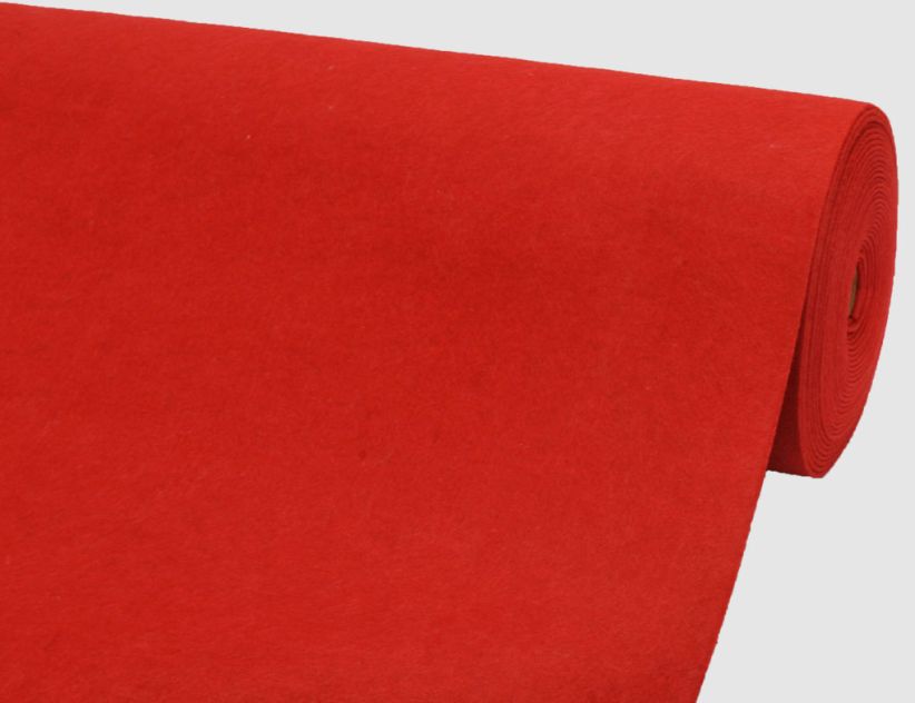 Filz Uni Rot