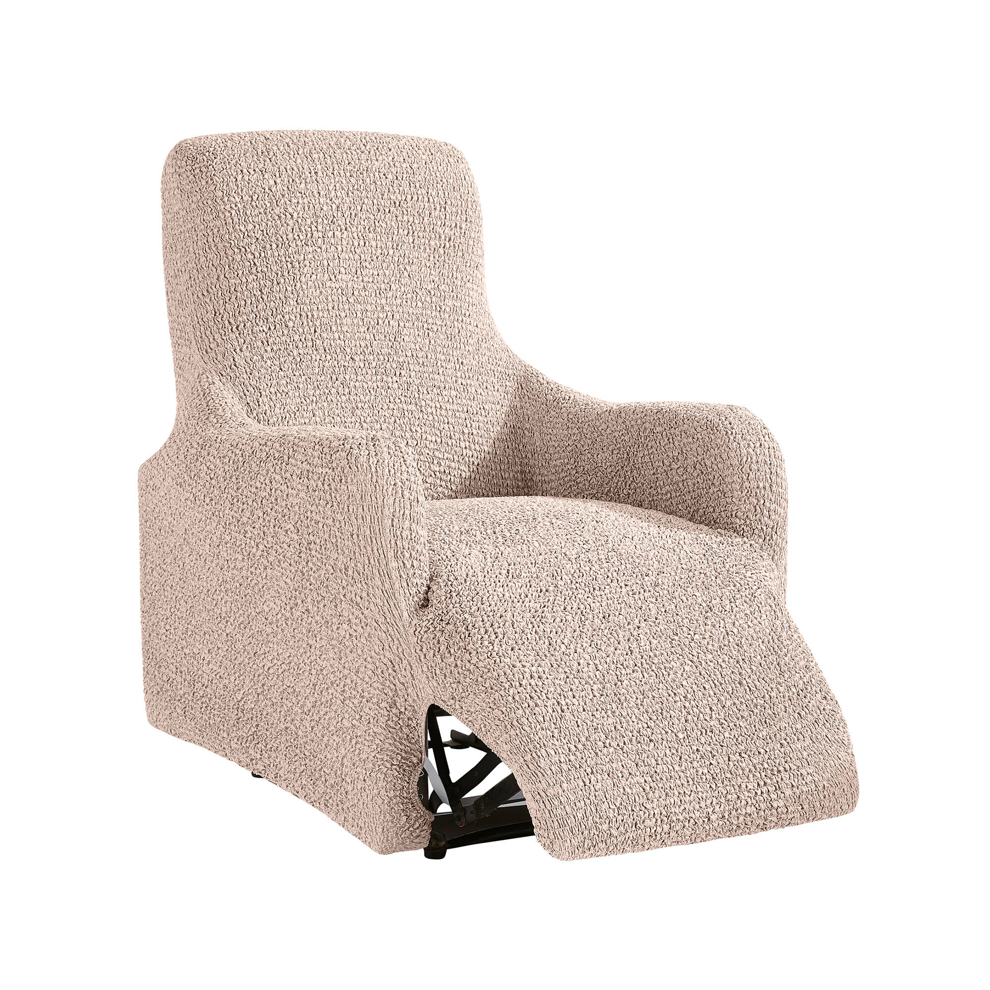 Housse bi-extensible imprimée gaufrée pour fauteuil relax