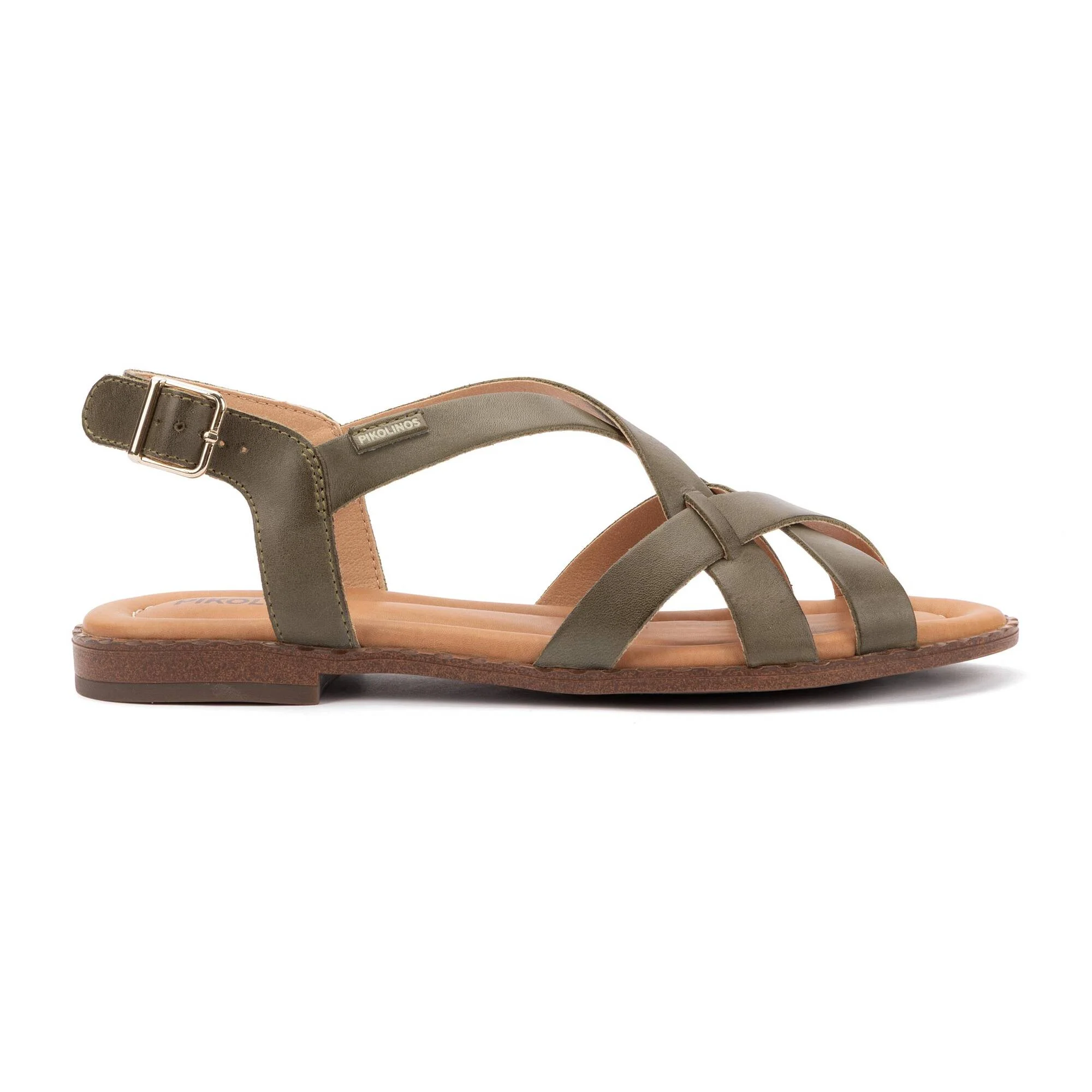 ALGAR - Sandalias planas con hebilla para mujer