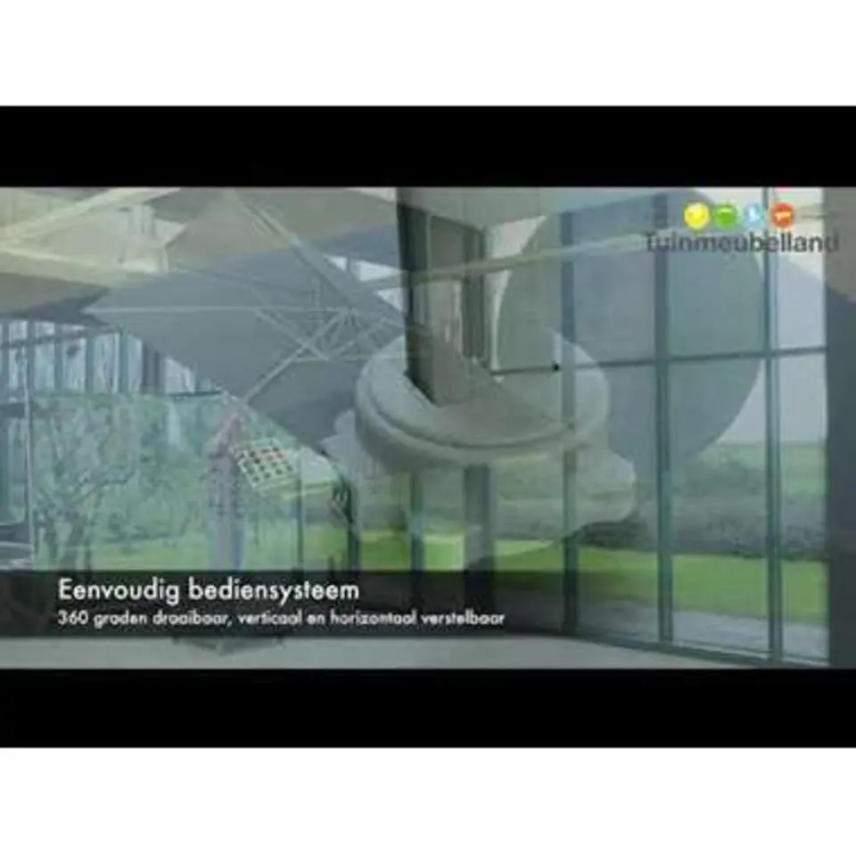 Garden Impressions Zweefparasol Hawaii Deluxe 300x300 - donker grijs