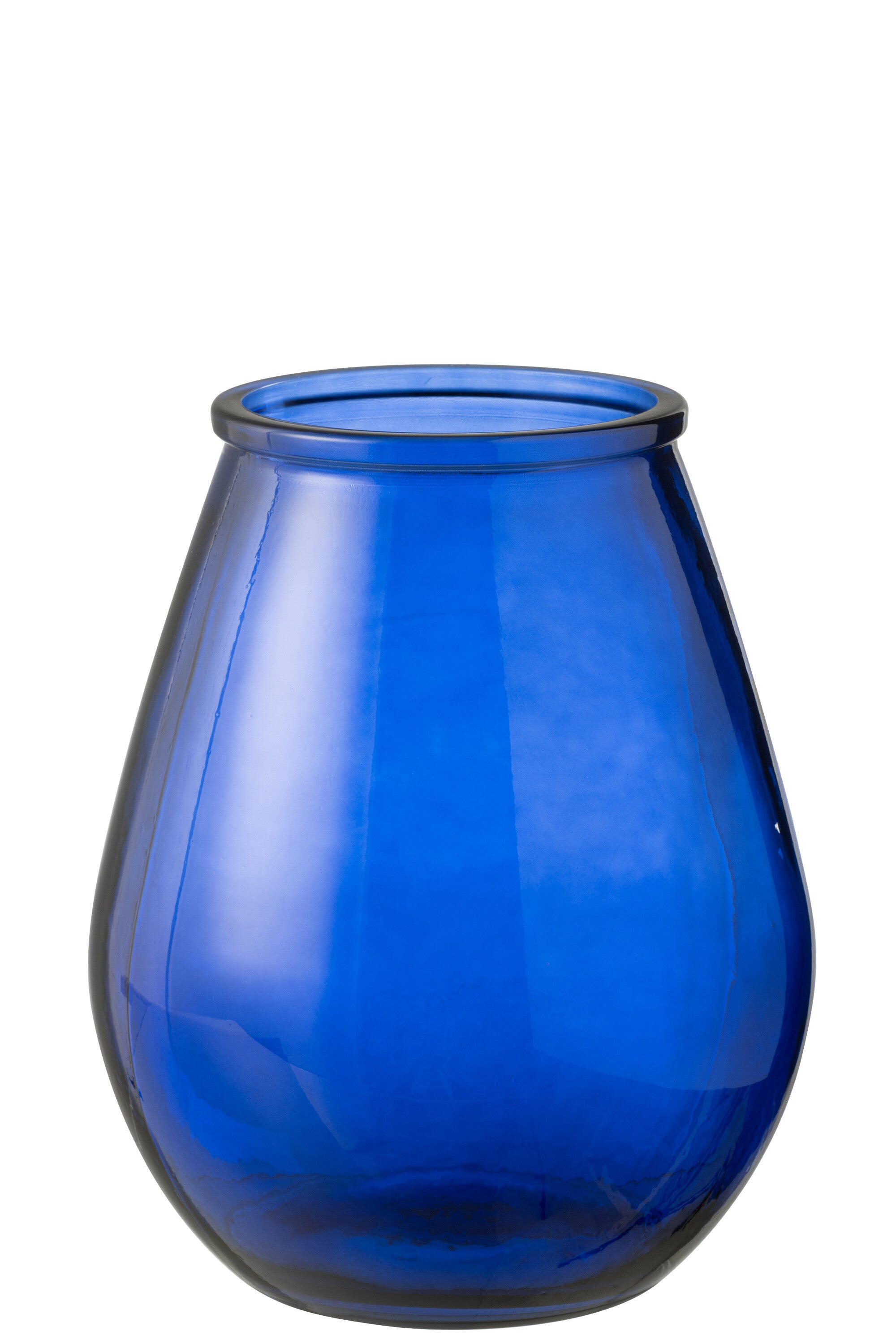 J-Line vaas Egg - glas - blauw - large - Ø 29 cm