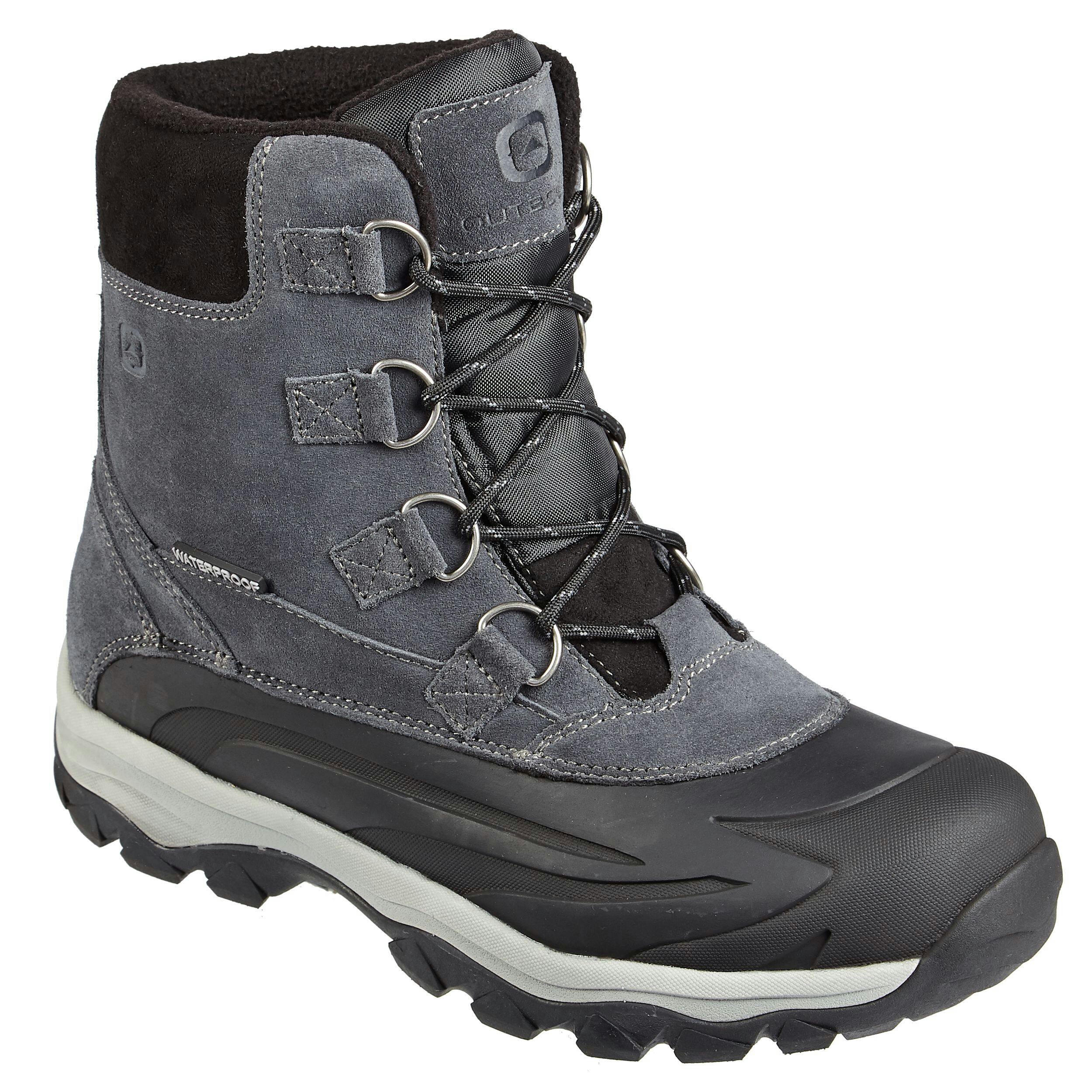 Outbound Men's Chillbo Thermal Insulated Leather/Rubber Winter Snow Boots Waterproof Warm