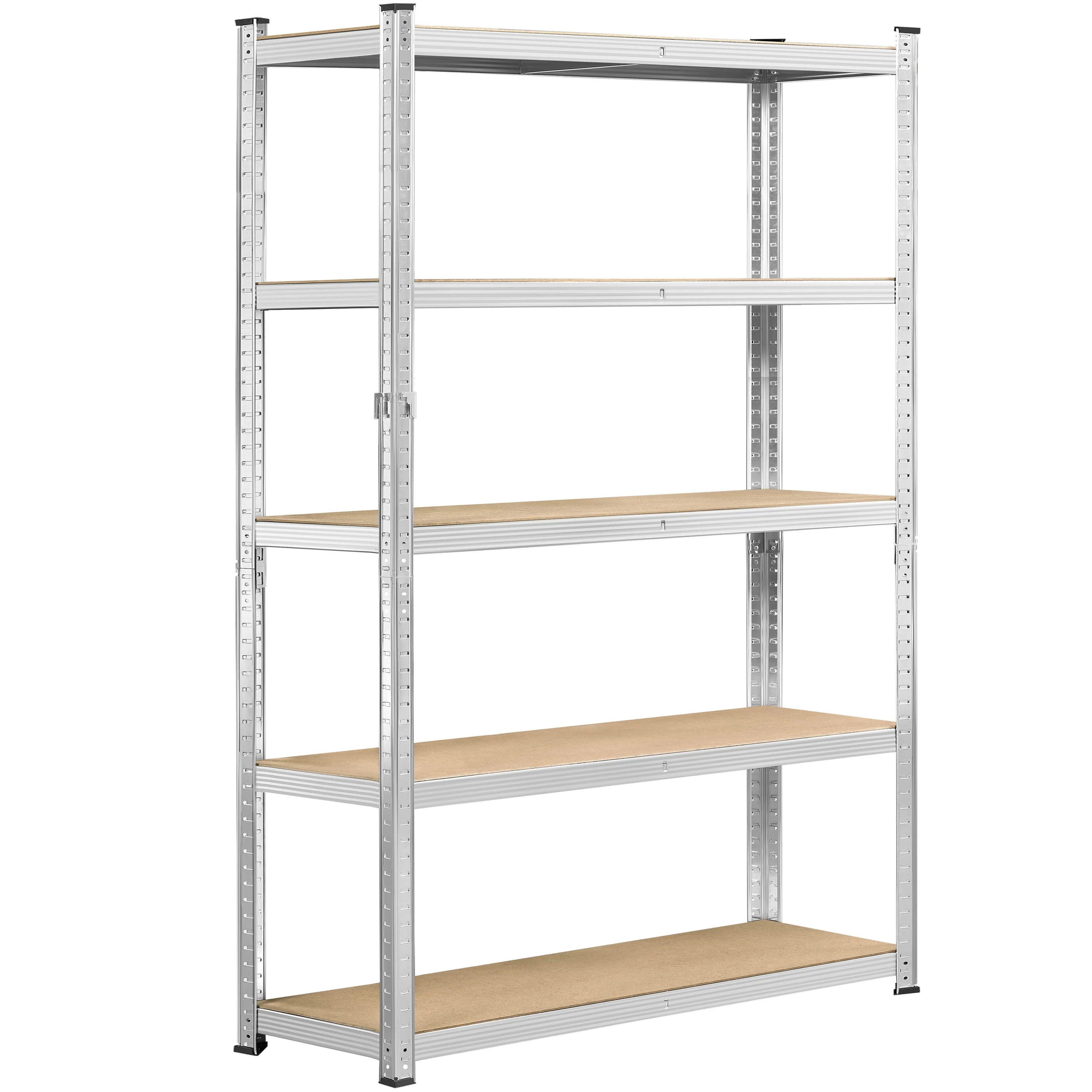 Yaheetech Adjustable 5-Tier Shelf Metal Storage Rack for Home/Office/Garage - 35.5″ L × 12″ W × 71″ H