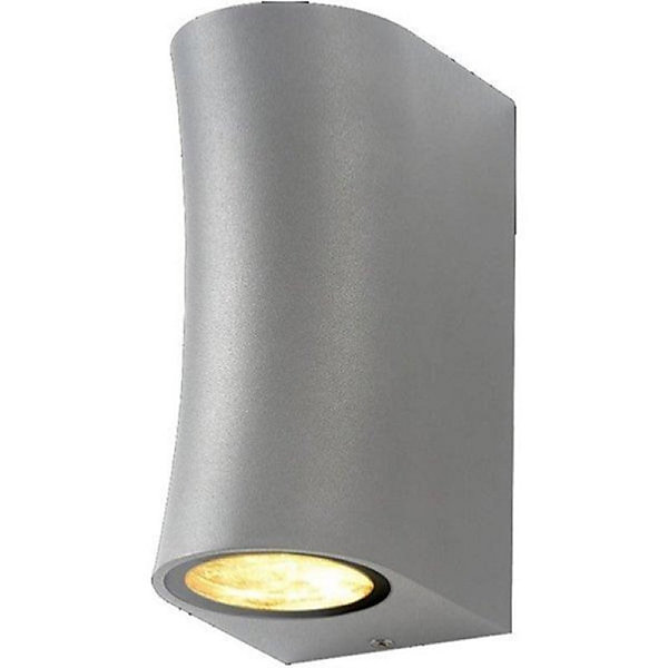 Applique Murale Argent LED IP44 pour 2 ampoules GU10 - SILAMP
