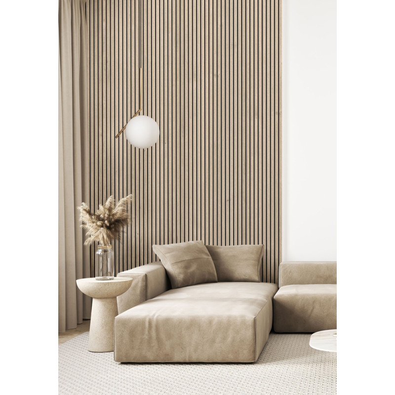 Lambris revêtu Latt Black Vanilla Oak 30 x 277 x 2 cm 2 pièces MAESTRO