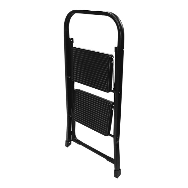 Marchepied acier pliable 2 marches noir