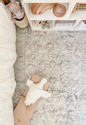 Elouise Cream And Grey Multi-Colour Traditional Floral Rug