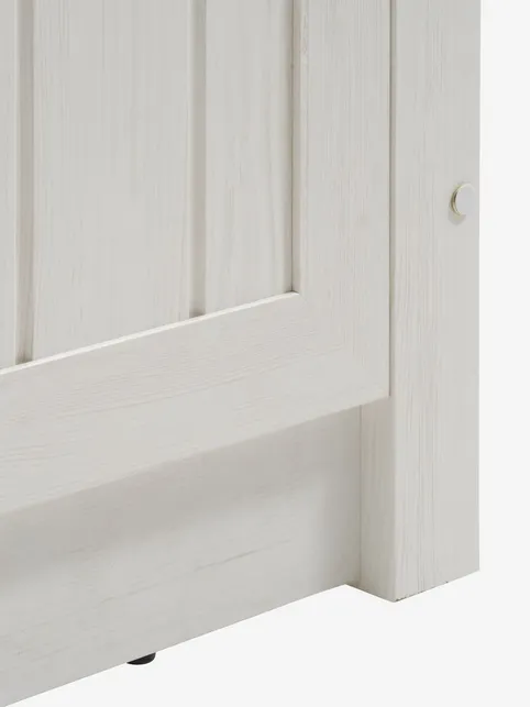 Sengeramme MARKSKEL 90x200 hvid/vild natur egefarve