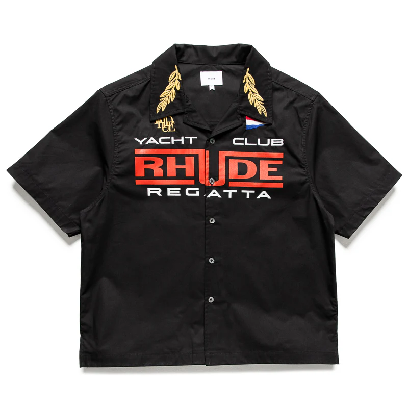 Rhude Regatta Club Shirt - Black/White