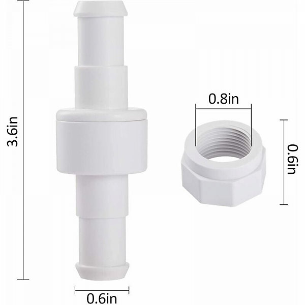 Kit de 3 connecteurs de tuyaux D20 avec 6 raccords D15 pour robot nettoyeur de piscine Zodiac Polaris 180 280 380