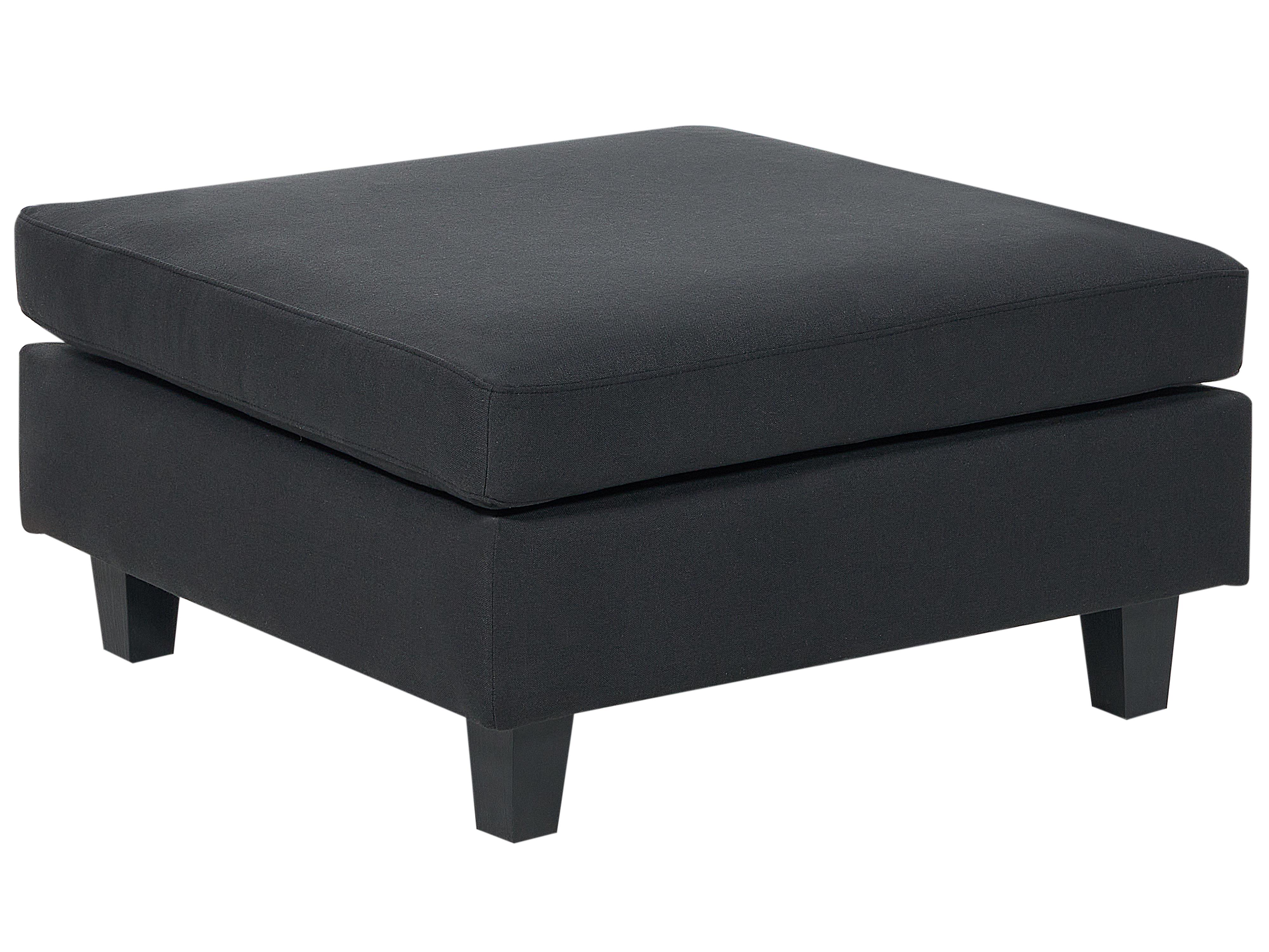Ottoman UNSTAD Fabric Black