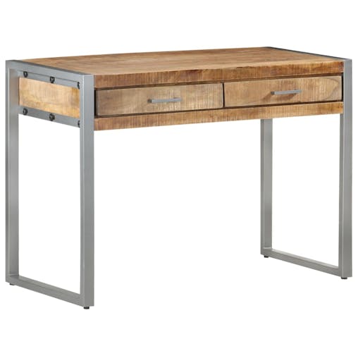 NNEVL Desk 108x50x75 cm Rough Mango Wood