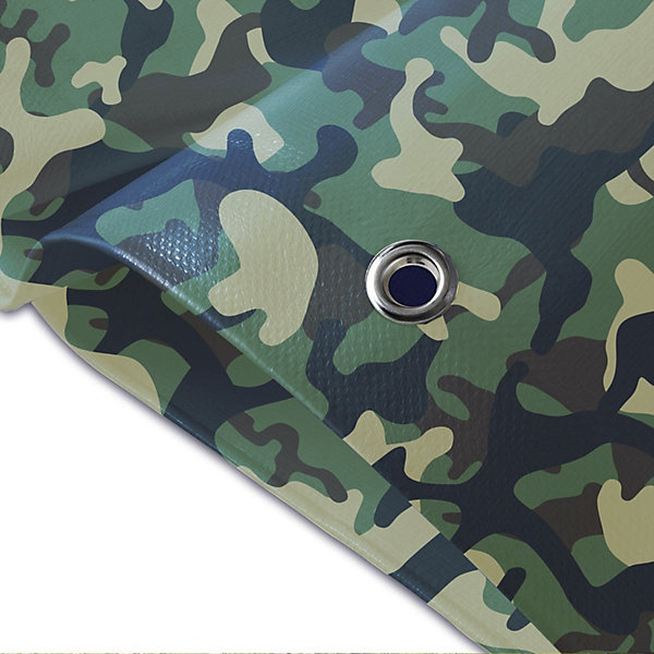 Bâche de protection imperméable 100 g/m² Camouflage 1,5 x 6 m