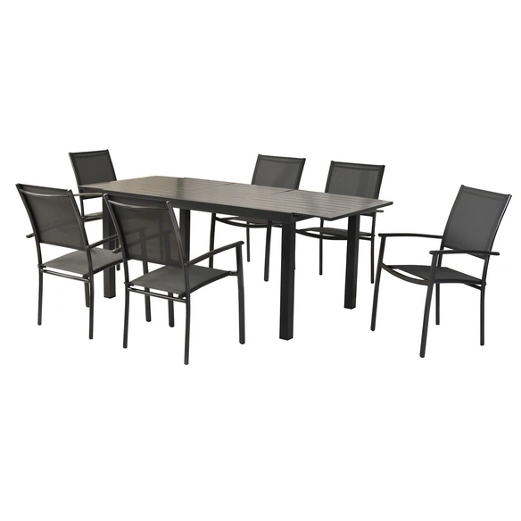 Gartenmöbel-Diningset »Milano«, 7 tlg., 6 Sitzplätze, Aluminium