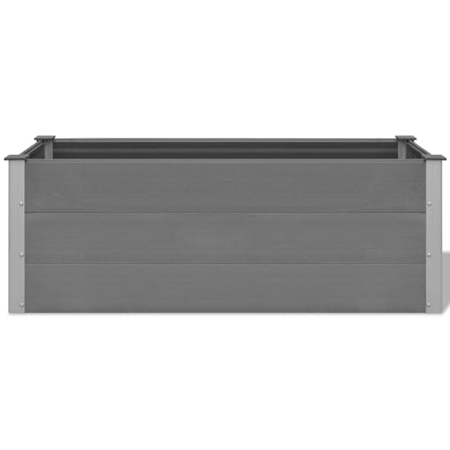 NNEVL Garden Raised Bed WPC 150x50x54 cm Grey