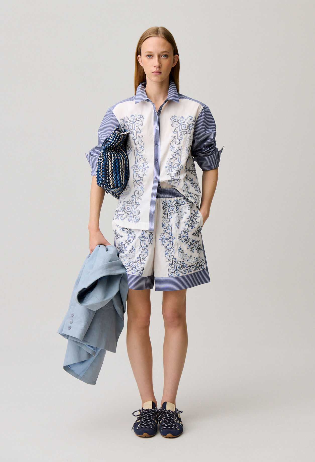 Chemise coton rayée