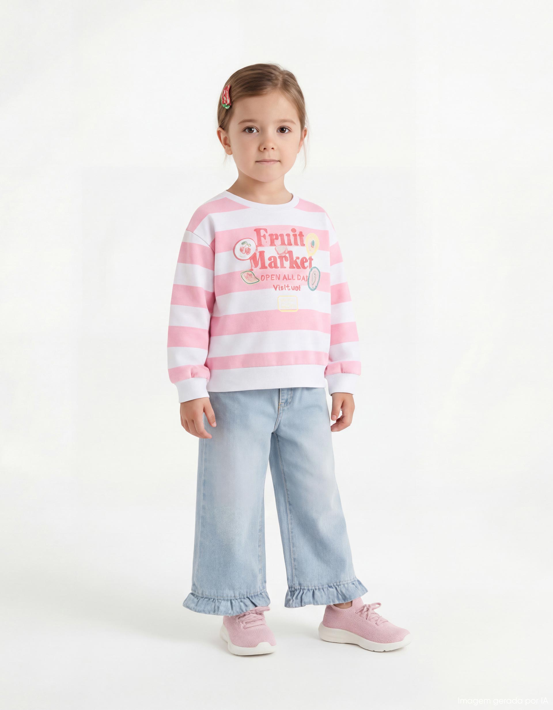 Sweatshirt, Menina, Rosa