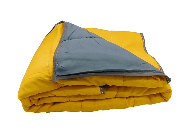 Couette ultra légère Gris foncé / Moutarde - 2 personnes 220x240 - 14032-5