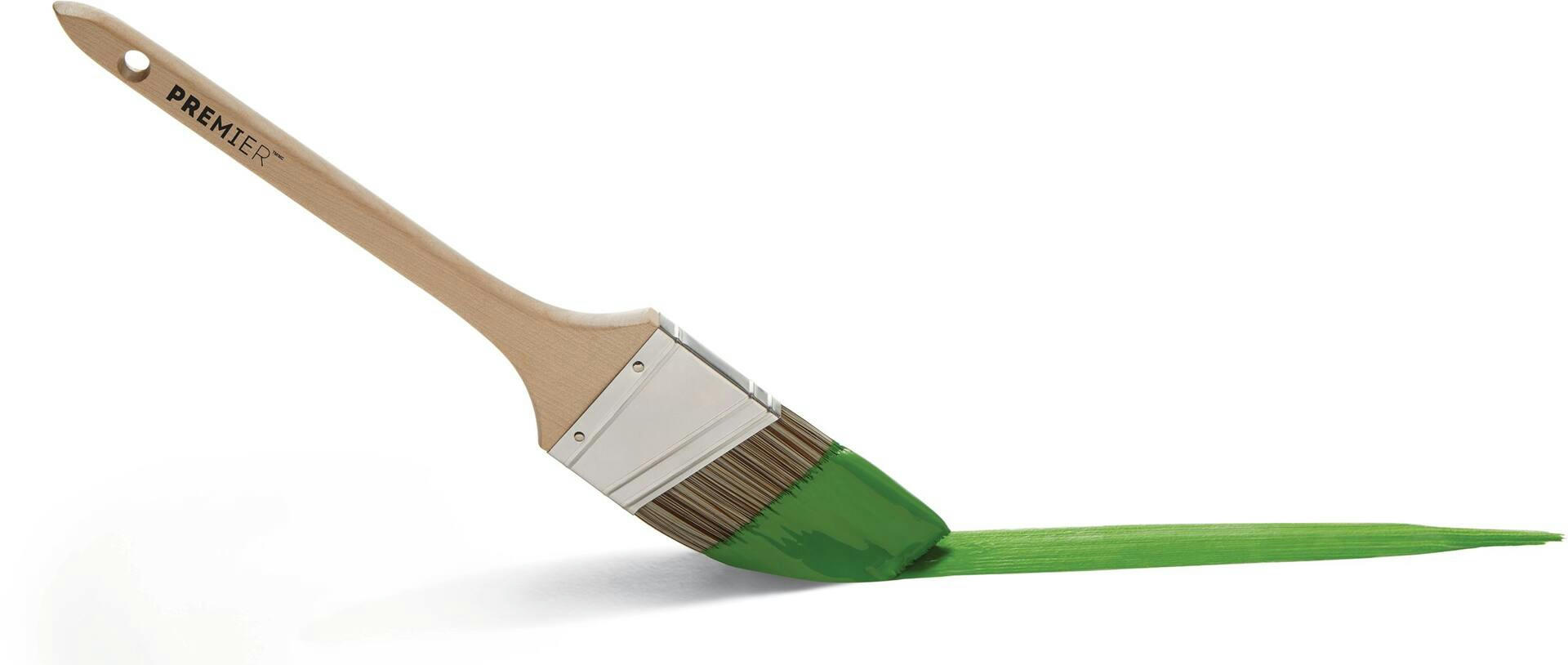 Premier Angle Poly Paint Brush with Slim Handle, 2-in
