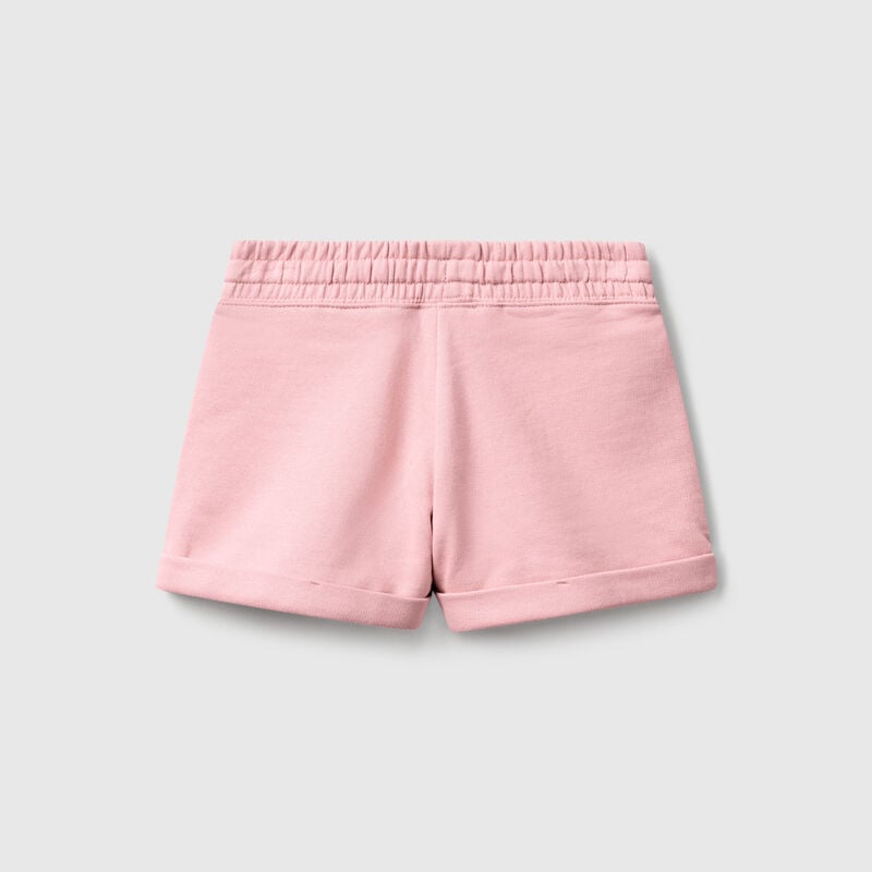 100% cotton fleece shorts