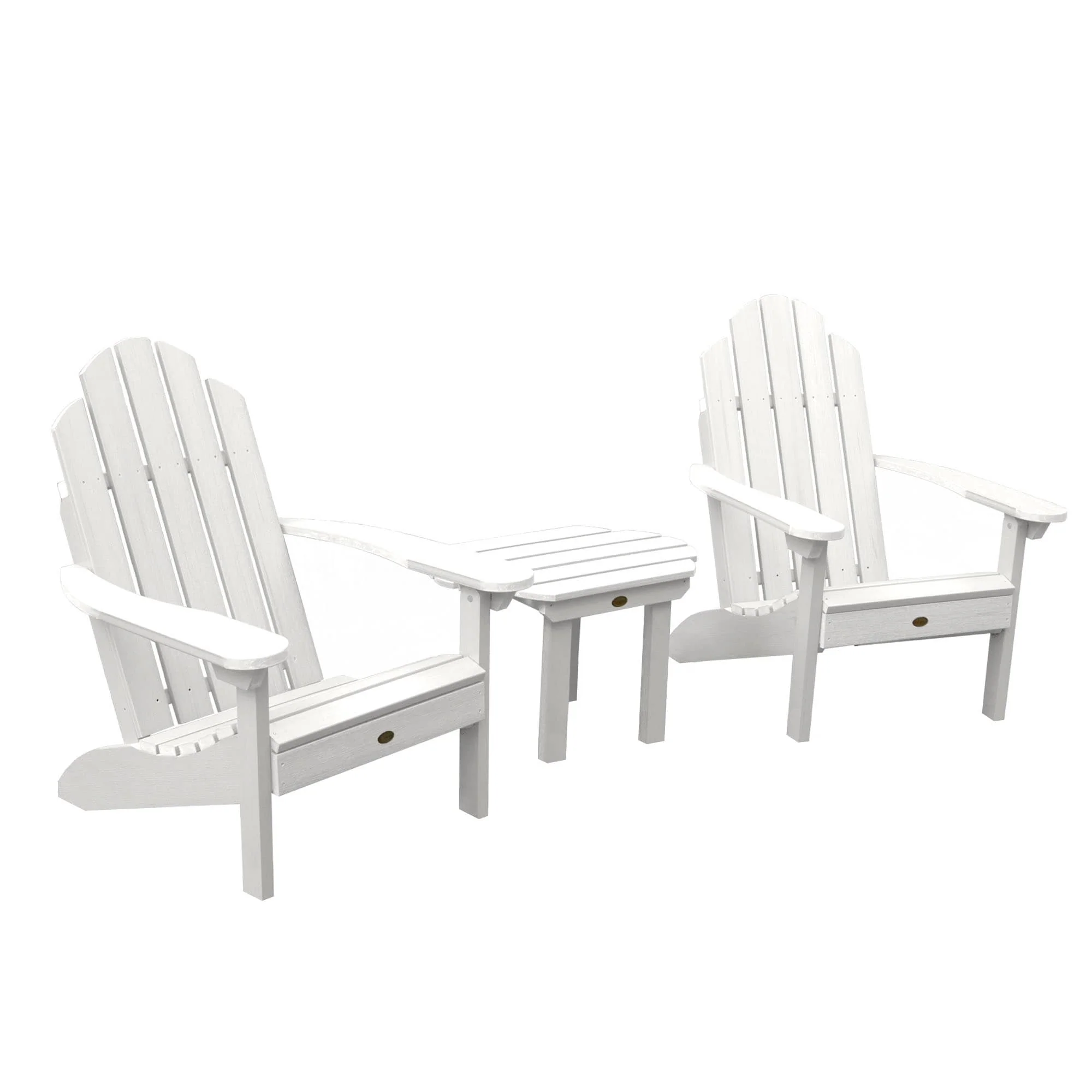 2 Classic Westport Adirondack Chairs and Side Table