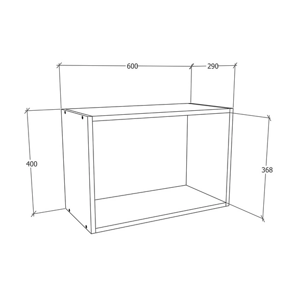 Hängeschrank »Esilo«, BxHxL: 60 x 40 x 31 cm