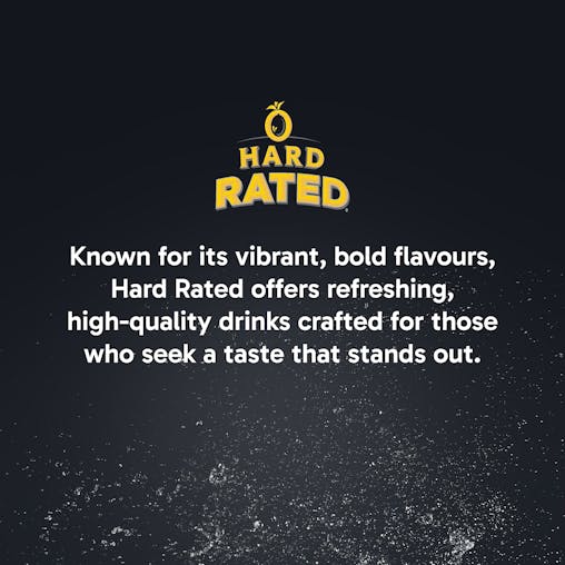 Hard Rated, Original Lemon Flavour, Refreshing Drink, 6% ABV, 330mL (Case of 24 Cans)