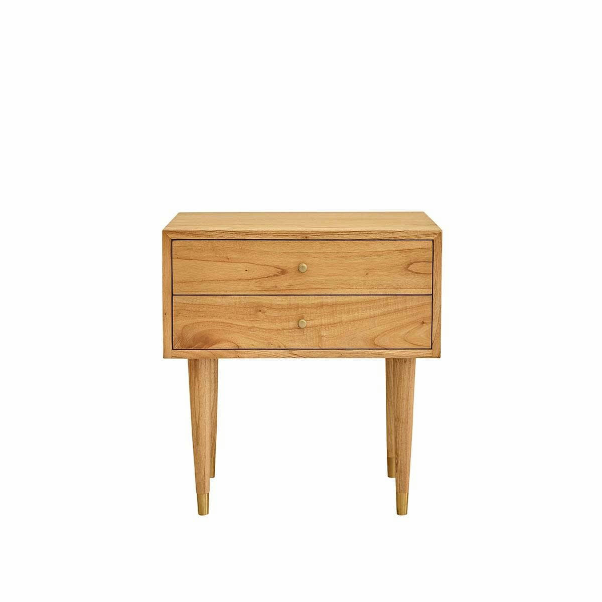 FIFTIES - Table de chevet en mindi massif