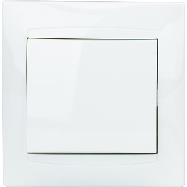 Bouton poussoir encastré Zyna - Blanc - Zenitech