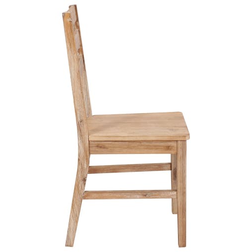 NNEVL Dining Chairs 6 pcs Solid Acacia Wood