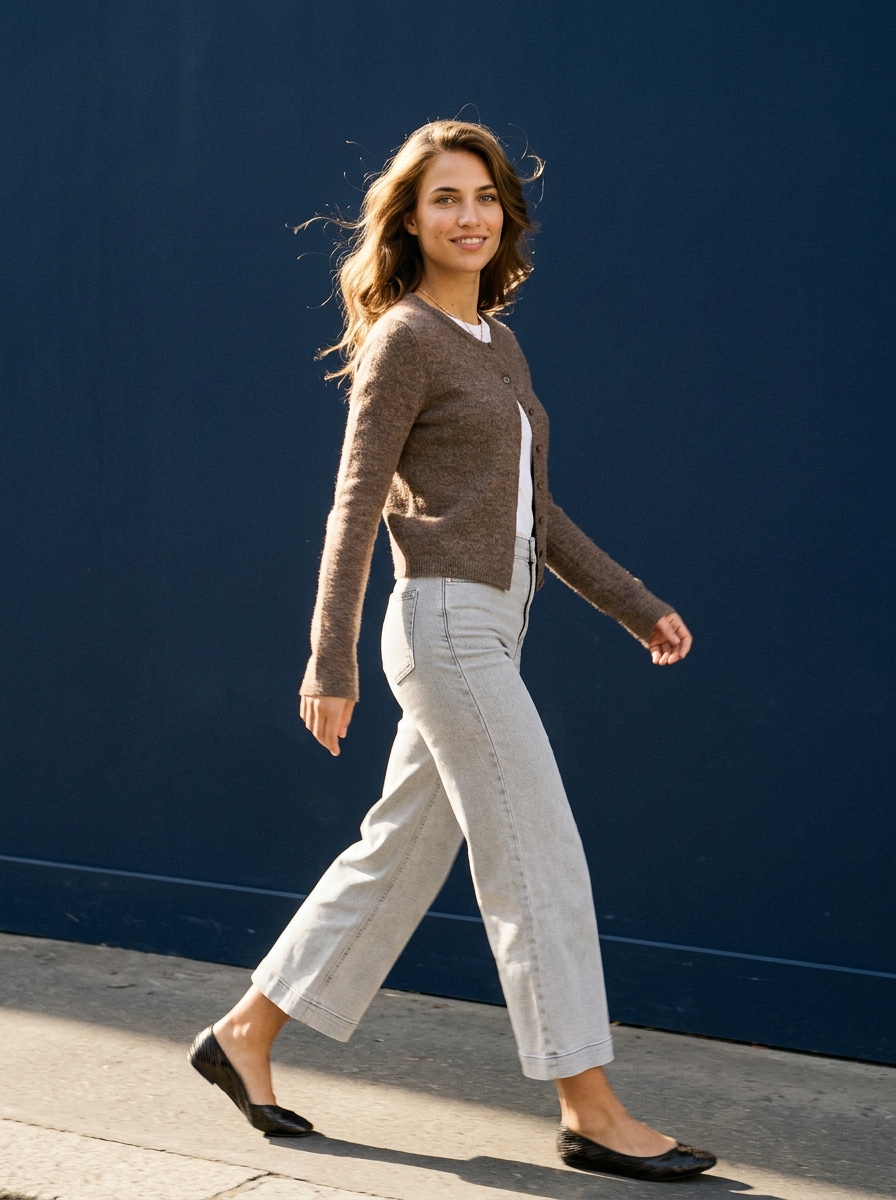 Jeansy culotte