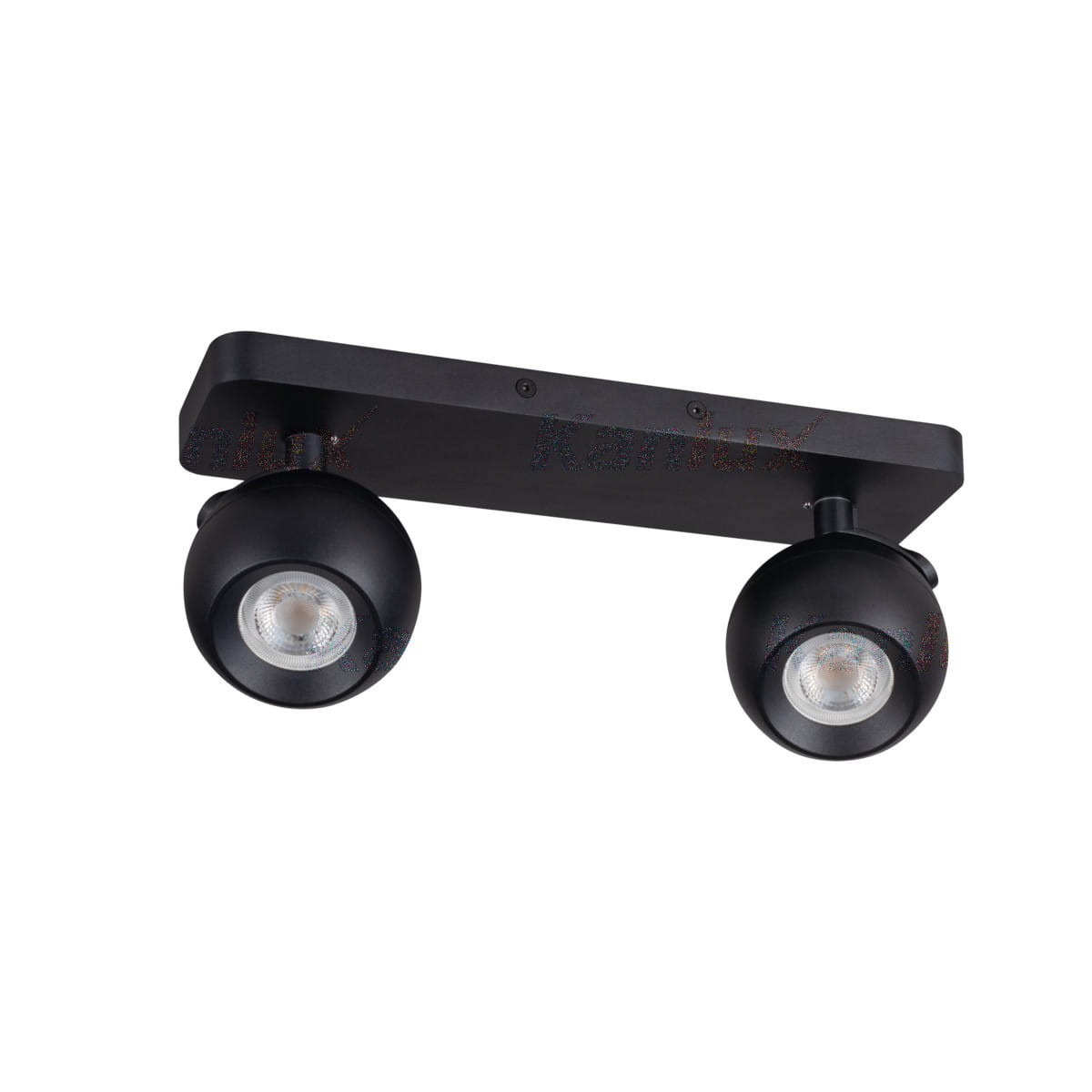 Lampa sufitowa czarna GALOBA 2xGU10x35W wym: 14x9x31 cm Kanlux