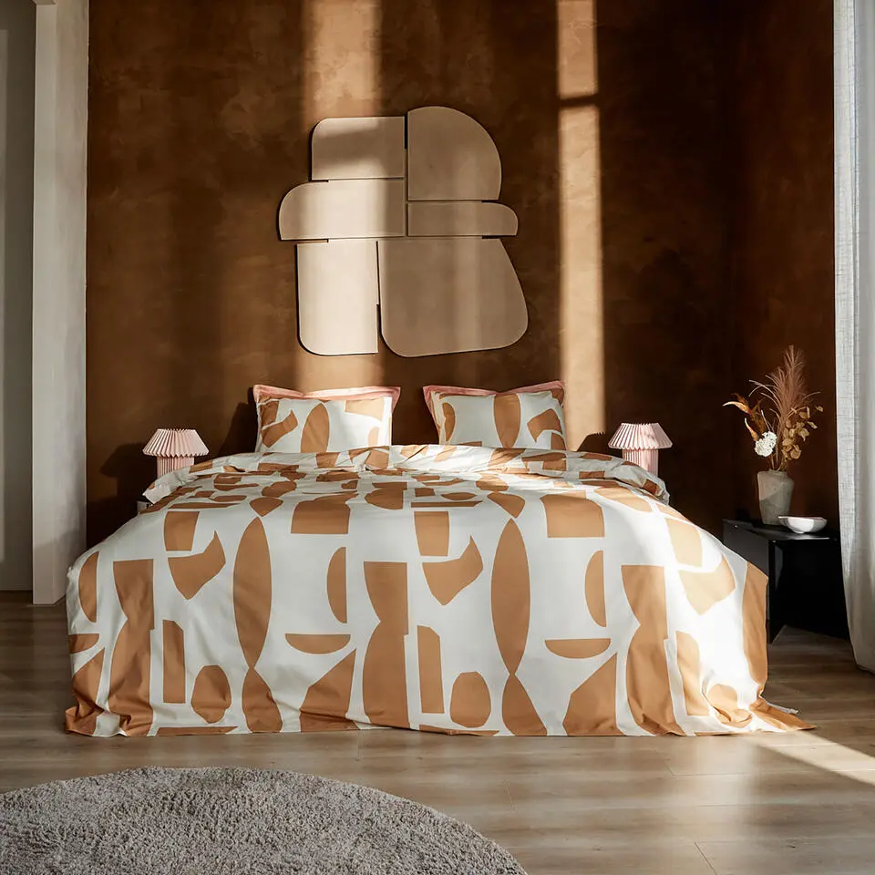 Cinderella Barista - Dekbedovertrek - Katoen - 260x200/220 cm - Karamel