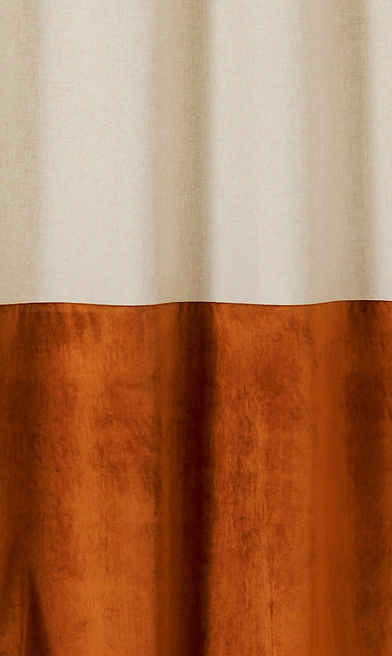 DUO LIN - Rideau d'ameublement 140x240cm Camel