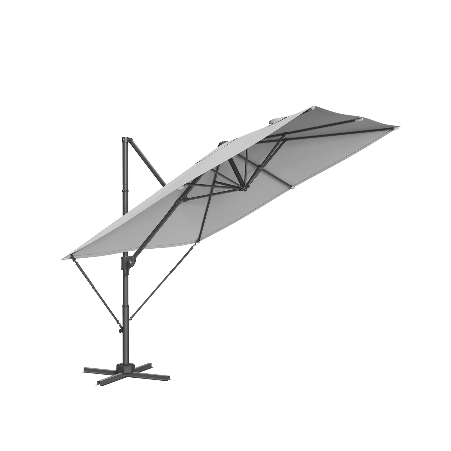 Parasol de jardin 270 x 270 cm déporté