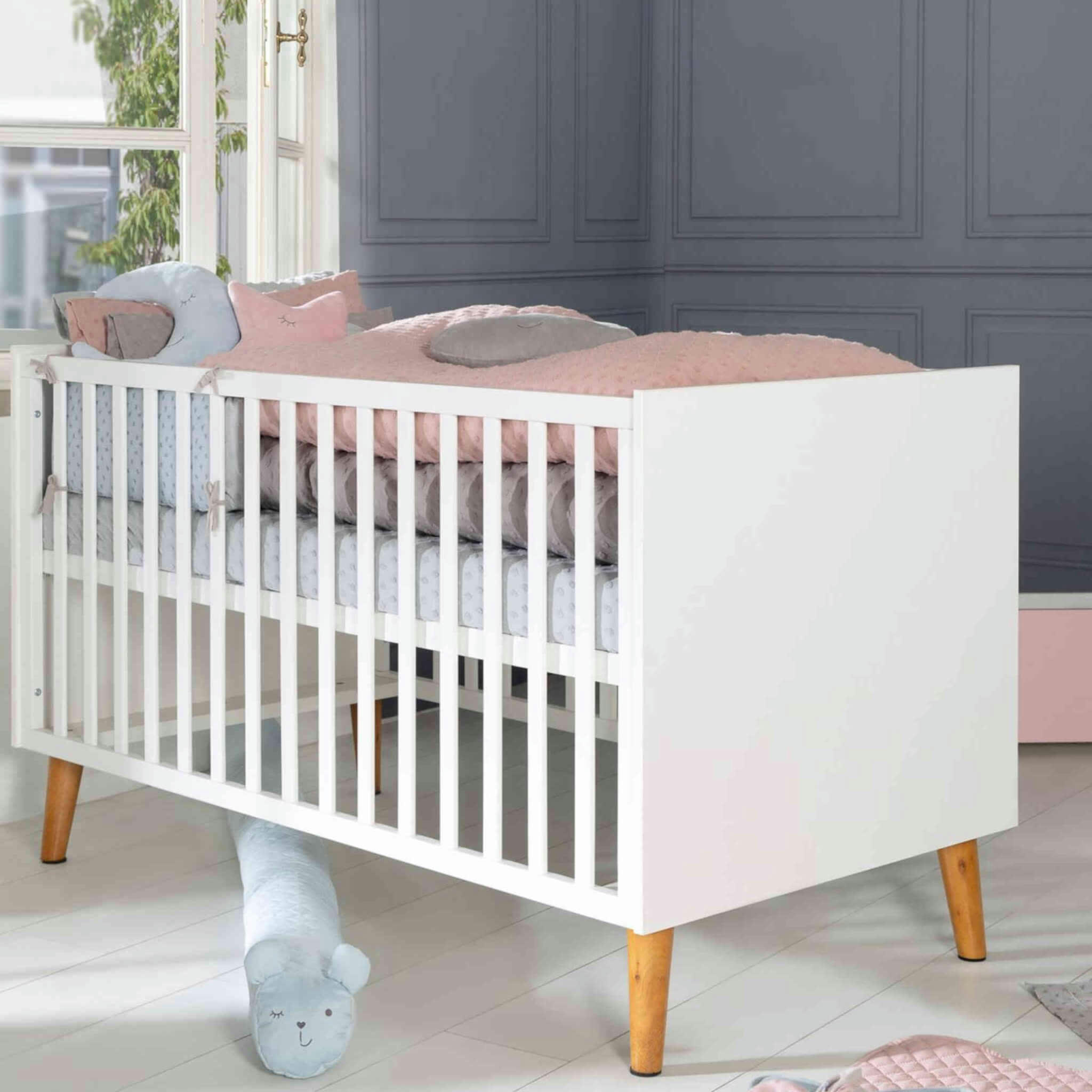 MICK - Lit évolutif en bois blanc 70x140