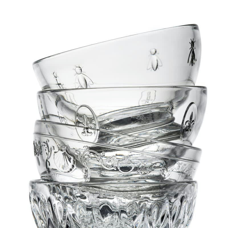 SET DE 6 BOLS, ABEILLE - Bol  en verre transparent - lot de 6