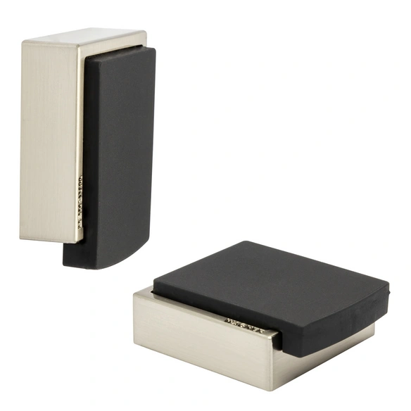 Boden- / Wandtürstopper, Metall, BxH: 47 x 15 mm, zum Schrauben oder Kleben/ablösbar
