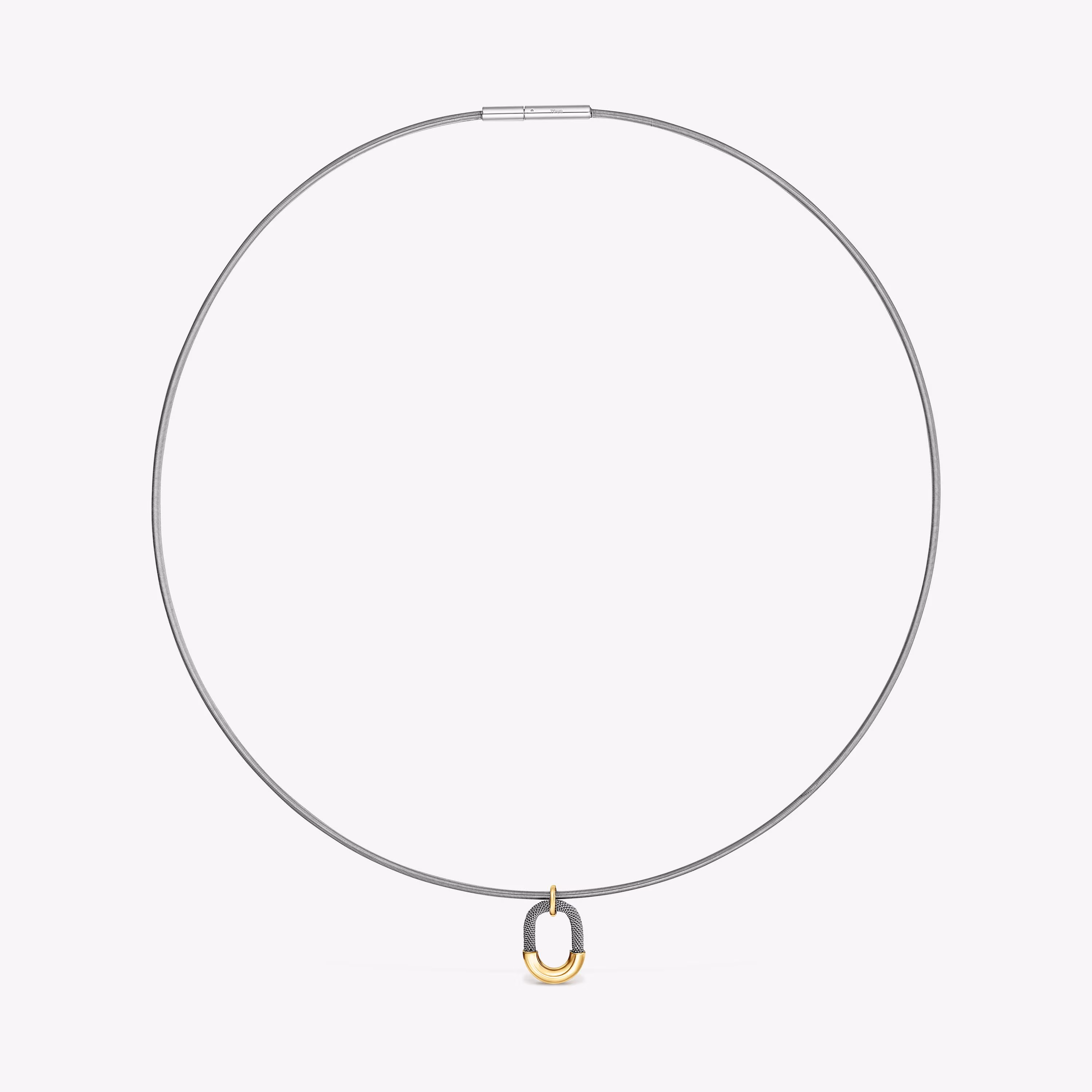 Collar de acero y oro 14 kt TOUS Unlock