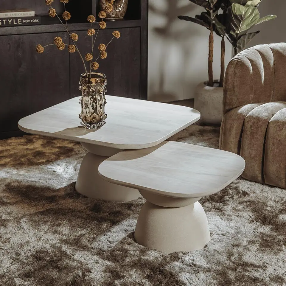 Tower Living - Barza salontafel - 60 cm - gebroken wit