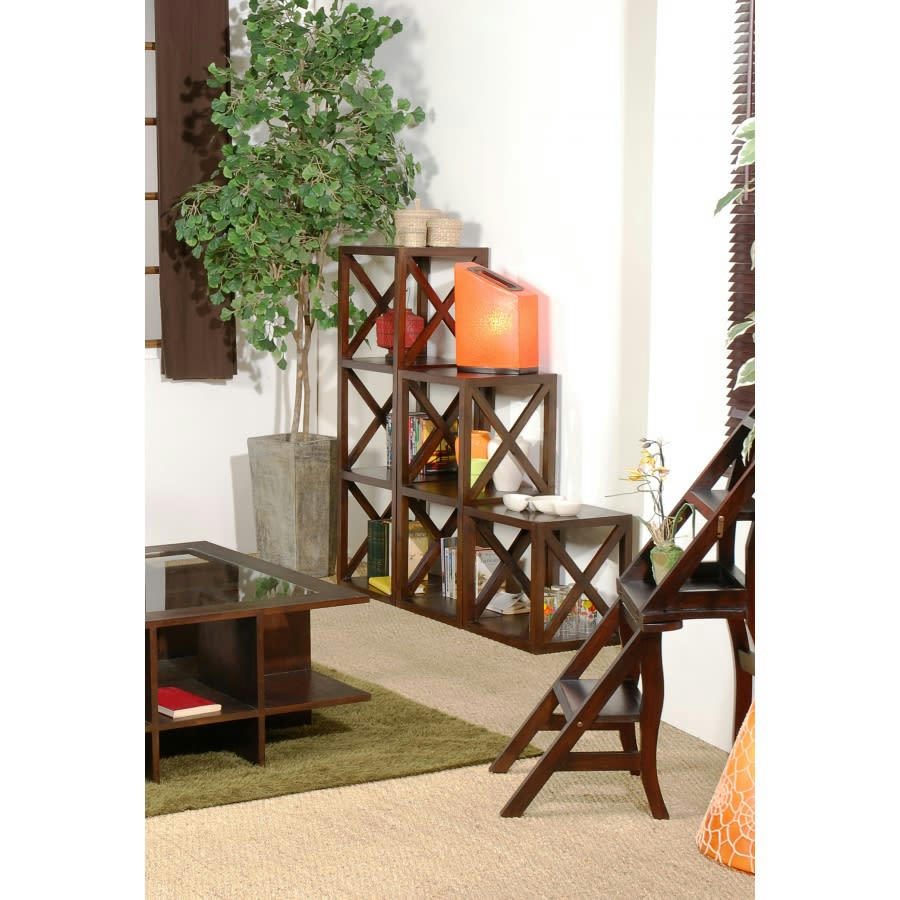 EDEN - Etagère 1 case croisillon en bois